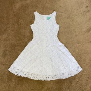 Daisy Shoppe White Lace Floral Dress